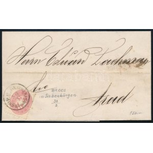 ~1866 5kr levélen / on cover BROOS in SIEBENBÜRGEN