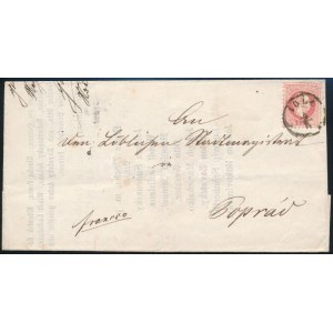 1867 5kr levélen / on cover IGLO - LÖCSE - POPRÁD