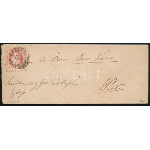 1868 5kr levélen / on cover TÁPIÓ SZELLE (Gudlin 350 p)