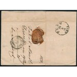 1871 5kr vízjeles bélyeg levélen / with watermark on cover DERECSKE