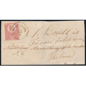 1871 Kőnyomat 5kr kisméretű levélen / on cover SIMONTORNYA - Pest