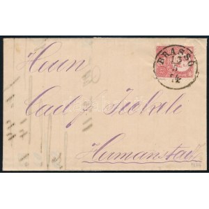1874 Réznyomat 5kr levélen / on cover BRASSÓ - Hermanstadt