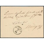 1874 2kr díjjegyes levelezőlap / PS-card RIMASZOMBAT / GÖMÖR M.