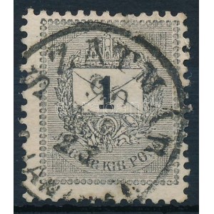 1889 1kr E vastag szám / Mi 27 II B, dick number