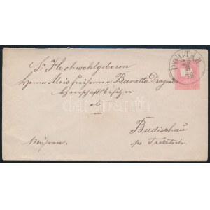 1878 5kr díjjegyes boríték / PS-cover POLTÁR