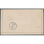 1897 Díjjegyes zárt levelezőlap 2 x 1kr kiegészítéssel Németországba / PS...