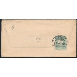 1899 3kr perfin bélyeg helyi levélen / perfin stamp on local cover