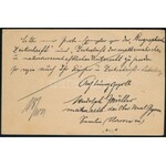 1901 Díjkiegészített kétnyelvű díjjegyes levelezőlap Németországba / Bilingual PS...