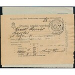 1903 Expressz csomagszállító 1,22K kiegészítéssel, a bélyegek egy része K céglyukasztással ...