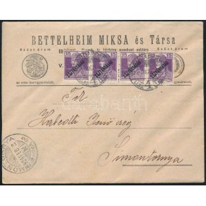 1920 Levél Budapestről Simontornyára 60f bérmentesítéssel