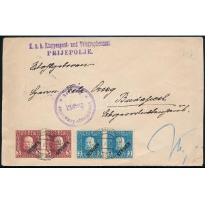 1916 Cenzúrás levél / Censored cover K.u.k. Etappenpost- und Telegraphenamt PRIJEPOLJE + EP PRIJEPOLJE b ...