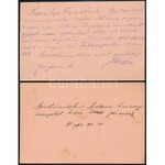 1914-1915 2 db Tábori posta levelezőlap klf 17. NÉPFÖLKELŐ ERŐDÍTÉSI MUNKÁS-CSOPORT bélyegzéssel ...