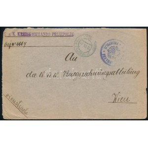 1916 Hivatalos levél / Official cover of K. u. L. KREISKOMMANDO PRIJEPOLJE + EP PRIJEPOLJEa ...