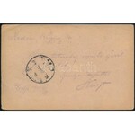1916 Tábori posta levelezőlap negatív tábori postahivatali bélyegzéssel ...