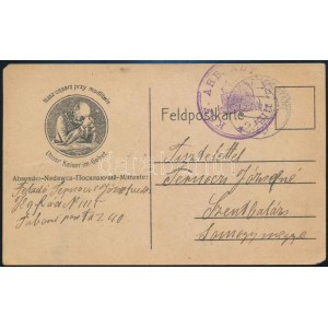 1916 Grafikus tábori posta levelezőlap / Field postcard KGF. ARB. ABT. No. 1115 + FP 240