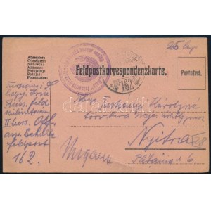 1916 Tábori posta levelezőlap / Field postcard Russ felderítő különítmény honvéd huszár osztag + TP 162...