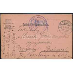 1916 Tábori posta levelezőlap / Field postcard M.kir. 2. honvéd kerékpáros század + FP 223