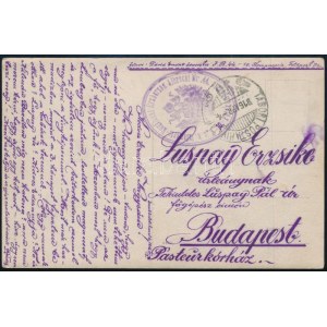 1916 Tábori posta képeslap / Field postcard K.u.K. Infanterie-Regiment Erzherzog Albrecht Nr.44. + TP 90...