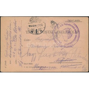 1916 Tábori postai levelezőlap / Field postcard Cs.és K. Papp alezredes dandár menetalakulásának parancsnoksága + ...