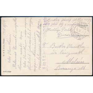 1917 Tábori posta képeslap / Field postcard EP DURAZZO (DURZ) b