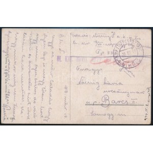 1917 Tábori posta képeslap / Field postcard EP NIKSIC
