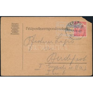 1917 Rajzos tábori posta levelezőlap / Field postcard with drawing