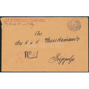 1917 Tábori posta levél / Field post cover K.u.k. II. Kriegsgefangenen Kompagnie 204/a + EP PRIBOJ (KREIS PRIJEPOLJE...
