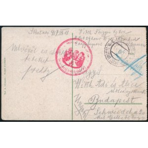 1917 Tábori posta képeslap / Field postcard EP SCUTARI (SCHKODRA)