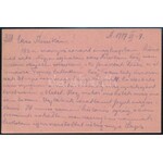 1917 Tábori posta levelezőlap / Field postcard Magy.Kir.32.honv.gya.ez. + TP 415