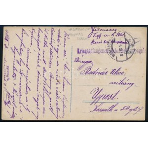1918 Tábori posta képeslap / Field postcard Kriegsgefangenen Arbeiter Kompanie