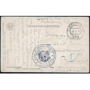 1918 Tábori posta képeslap / Field postcard A MAGY. KIR...