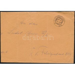 1918 Tábori posta levél / Field post cover FP 233