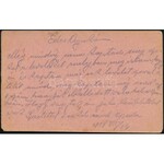 1918 Tábori posta levelezőlap / Field postcard FP 572