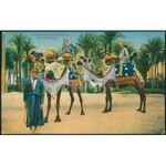 1914 Tábori posta képeslap 5h bélyeggel Egyiptomból / Field postcard with 5h franking from Egypt S.M.S. TEGETTHOFF...