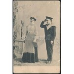 1915 Tábori posta képeslap / Field postcard S.M. S. BELLONA