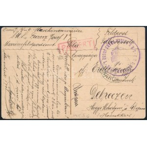 1915 Tábori posta képeslap / Field postcard S.M.S. KAISER FRANZ JOSEF I + S.M.S. MONARCH