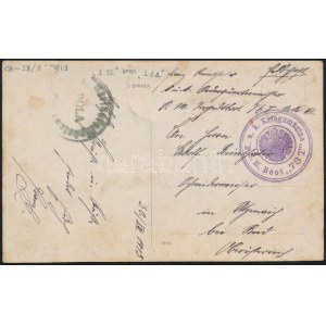 1915 Tábori posta fotó képeslap / Field postcard S.M. Boot 76 T