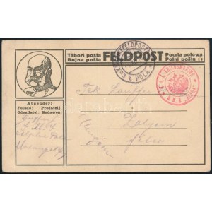 1916 Tábori posta levelezőlap / Field postcard S.M.S. ALPHA
