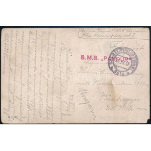 1917 Tábori posta képeslap / Field postcard S.M.S. PANDUR