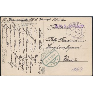 1918 Tábori posta képeslap / Field postcard S.M.S. KOMET