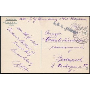 1918 Tábori posta képeslap / Field postcard S.M.S. Pelikan