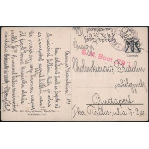 ~1918 Tábori posta képeslap / Field postcard S.M. Boot 79