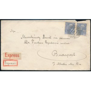 1916 Expressz levél a mauthauseni hadifogolytáborból Budapestre / Express cover from KRIEGSGEFANGENENLAGER MAUTHAUSEN...