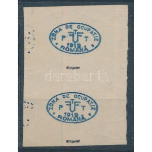 Debrecen I. 1919 a felülnyomás próbanyomata / proof of the overprint. Signed: Bodor