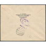 1919 Ajánlott levél 2 db Debrecen II. bélyeggel bérmentesítve, Galatzra, cenzúrázva / Censored registered cover. Signed...