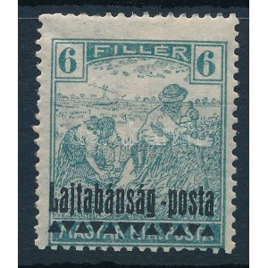 Nyugat-Magyarország III. 1921 Arató 6f próbanyomat, hátoldalán Fővezérségi bélyegzővel (ex Király) / proof. Signed...