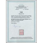 Fiume 1918 Arató 10f Certificate: Rogina