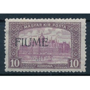 Fiume 1918 Parlament 10K M II Signed: Bodor