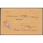 1919 Ajánlott levél túlélő PUHÓ bélyegzéssel és ragjeggyel ...