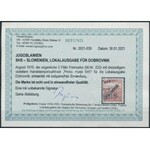 1919 Arató/Köztársaság 2f Certificate: Rogina